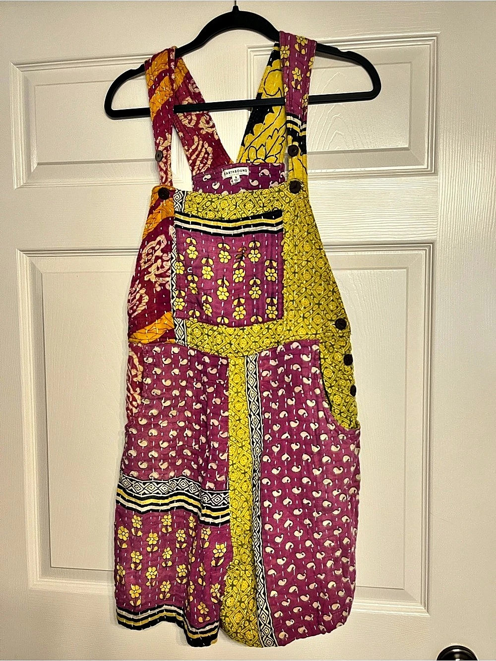 Earthbound Patterned Wide-Leg Jumpsuit in Yellow & Pink